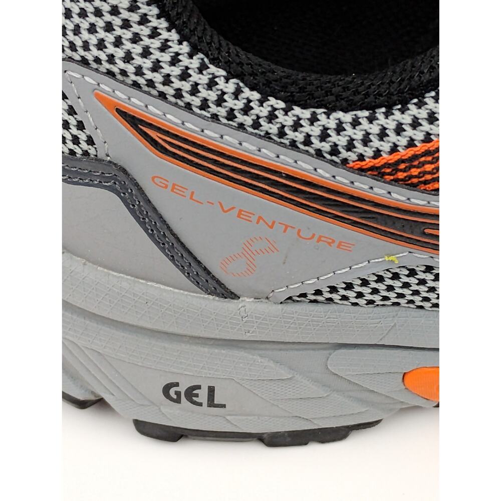 Asics Gel Venture 8 Trail Sheet Rock Habanero Sneakers Size 8 Gray and Orange - Picture 4 of 7